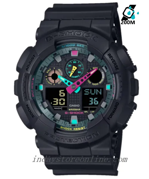 Casio G-Shock Men's Watch GA-100MF-1A Shock Resistant Magnetic Resistant Mineral Glass