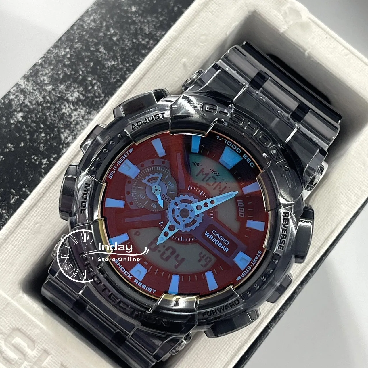 Casio G-Shock Men's Watch GA-110TLS-8A Shock Resistant Magnetic Resistant Mineral Glass