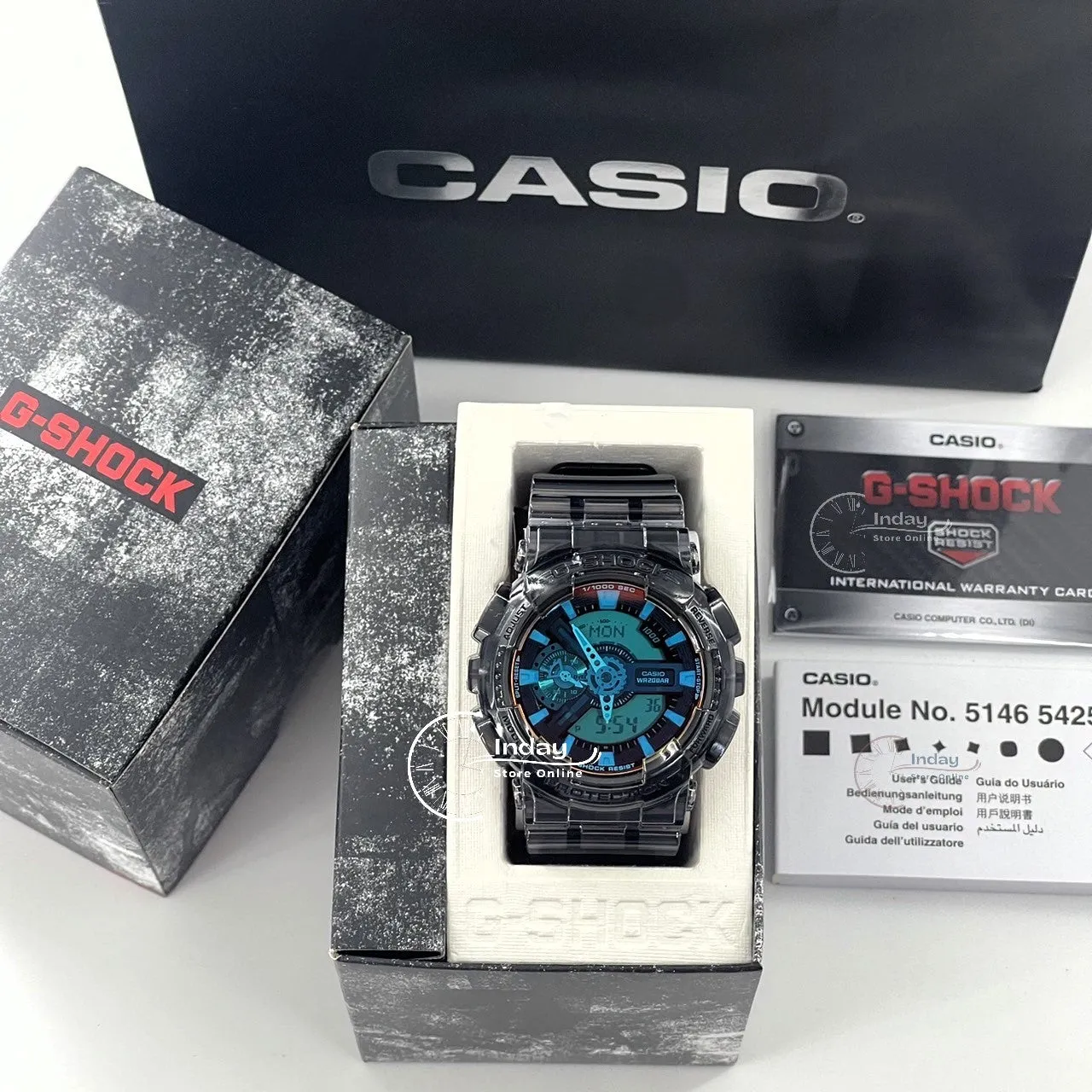 Casio G-Shock Men's Watch GA-110TLS-8A Shock Resistant Magnetic Resistant Mineral Glass