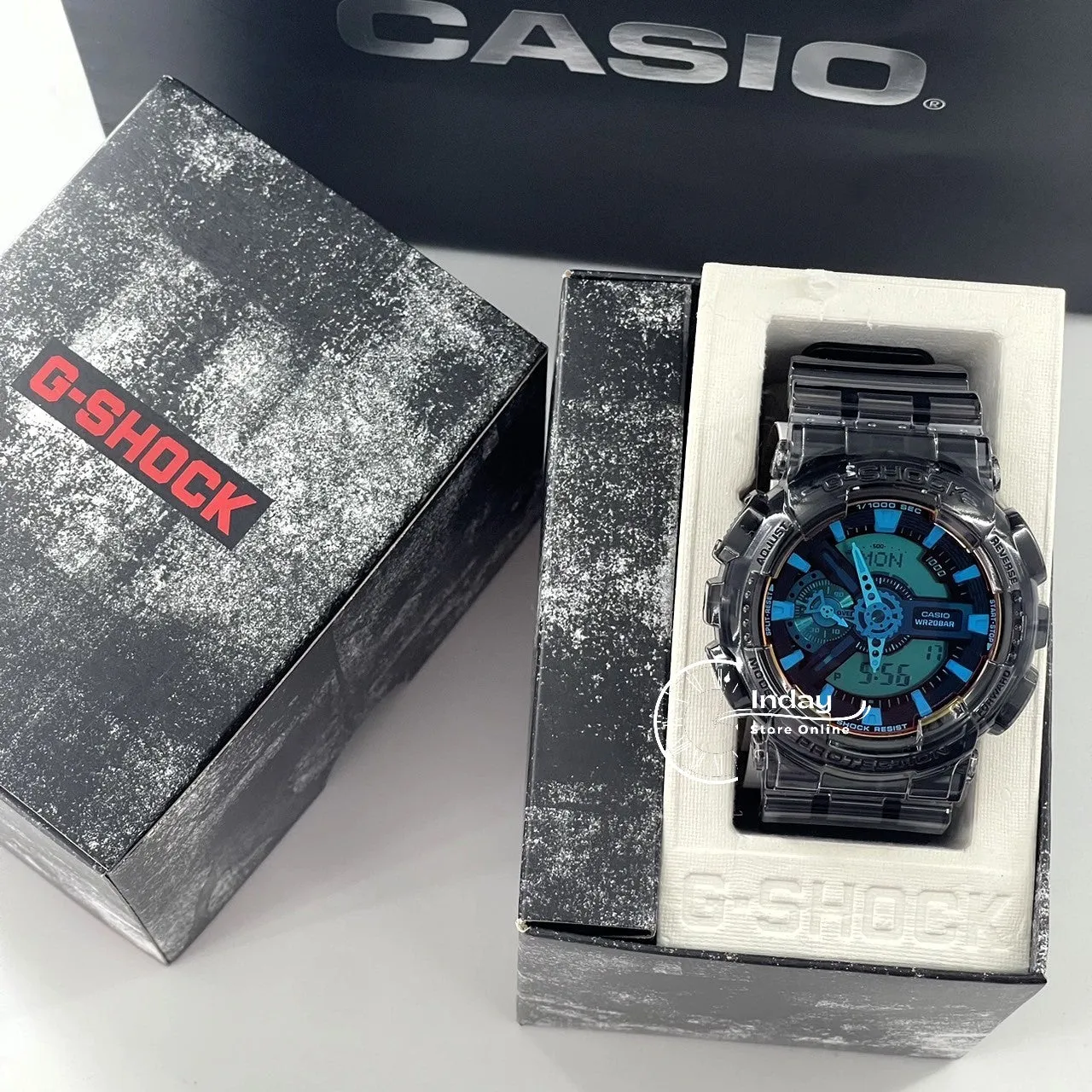 Casio G-Shock Men's Watch GA-110TLS-8A Shock Resistant Magnetic Resistant Mineral Glass