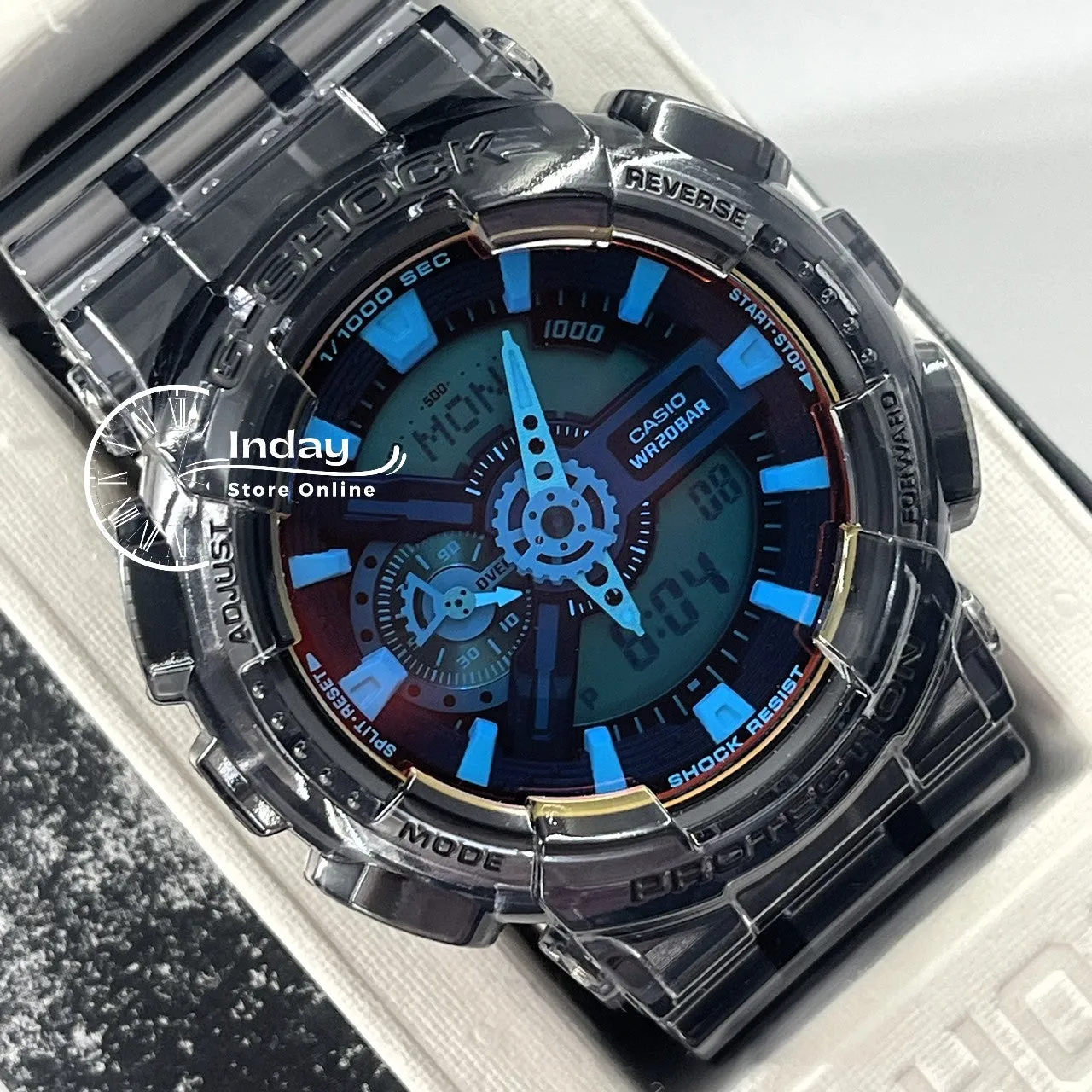Casio G-Shock Men's Watch GA-110TLS-8A Shock Resistant Magnetic Resistant Mineral Glass