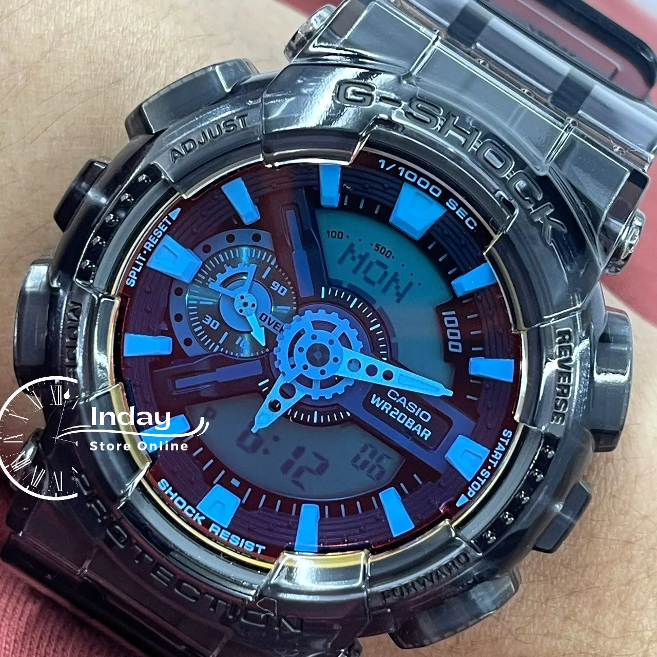 Casio G-Shock Men's Watch GA-110TLS-8A Shock Resistant Magnetic Resistant Mineral Glass