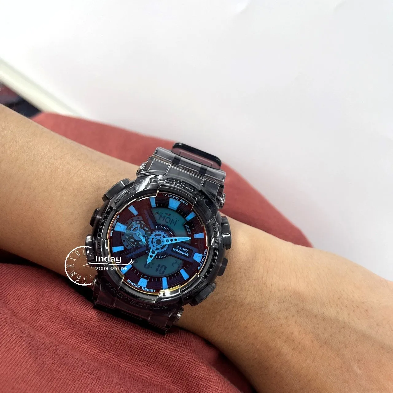Casio G-Shock Men's Watch GA-110TLS-8A Shock Resistant Magnetic Resistant Mineral Glass