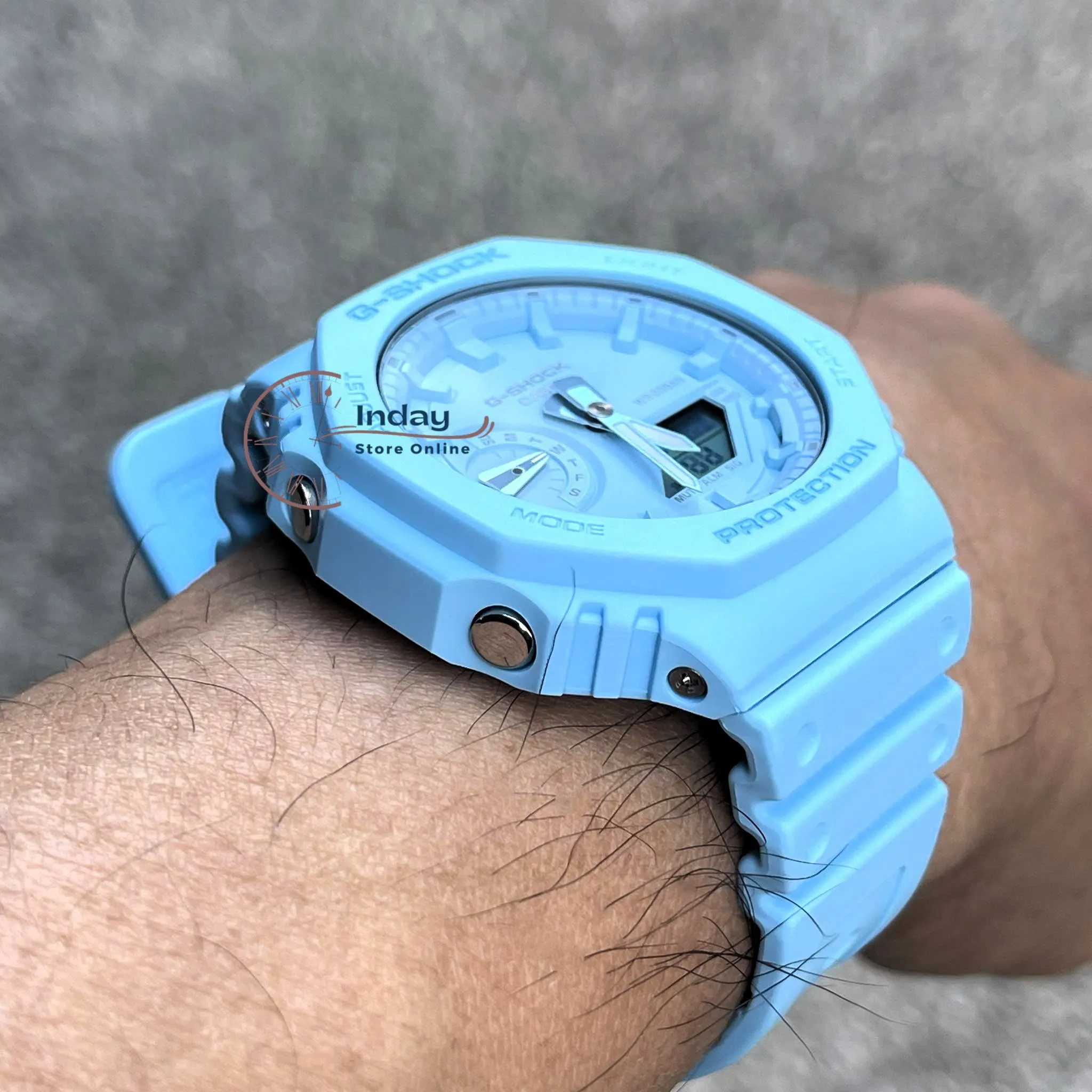 Casio G-Shock Men's Watch GA-2100-2A2 Shock Resistant Carbon Core Guard Structure