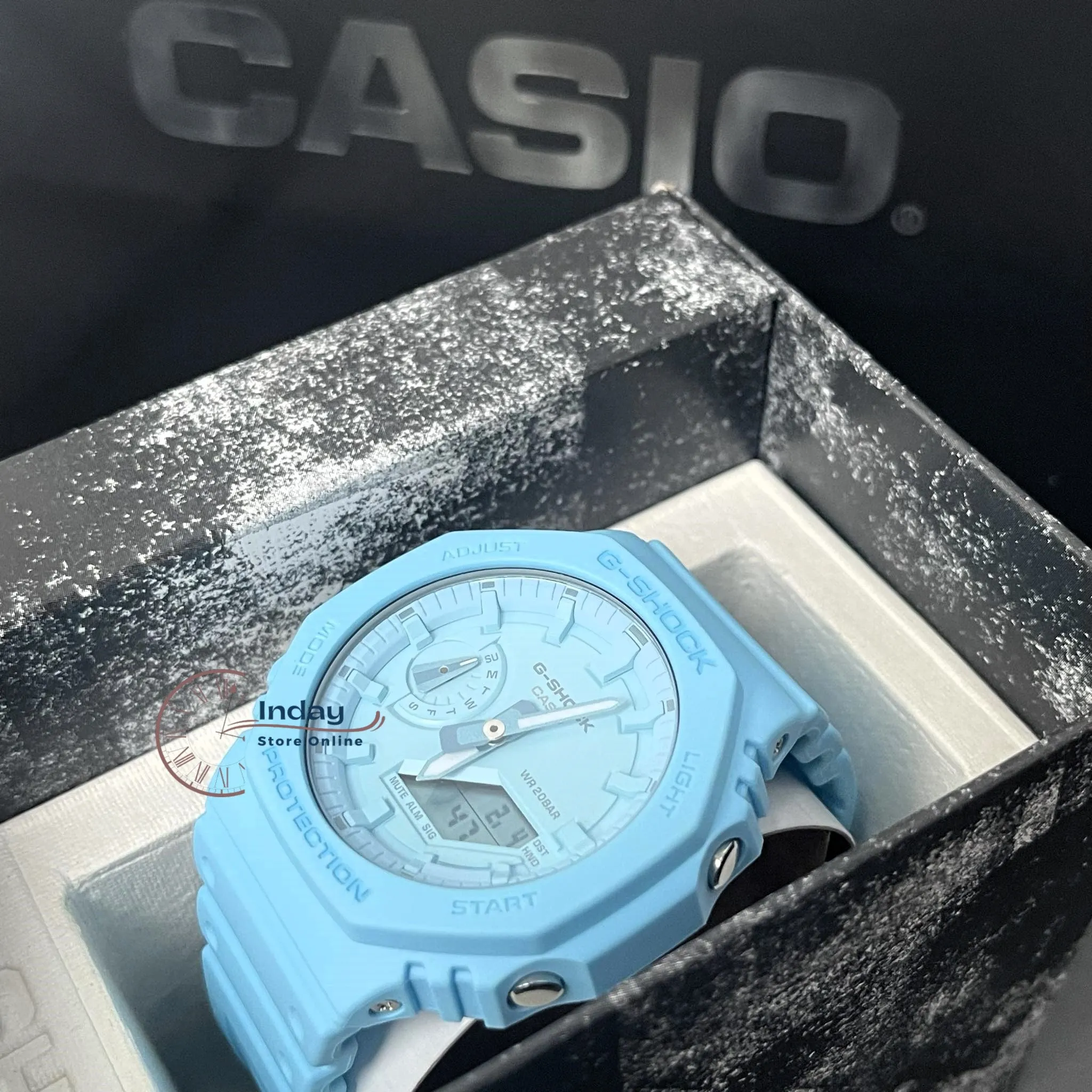 Casio G-Shock Men's Watch GA-2100-2A2 Shock Resistant Carbon Core Guard Structure
