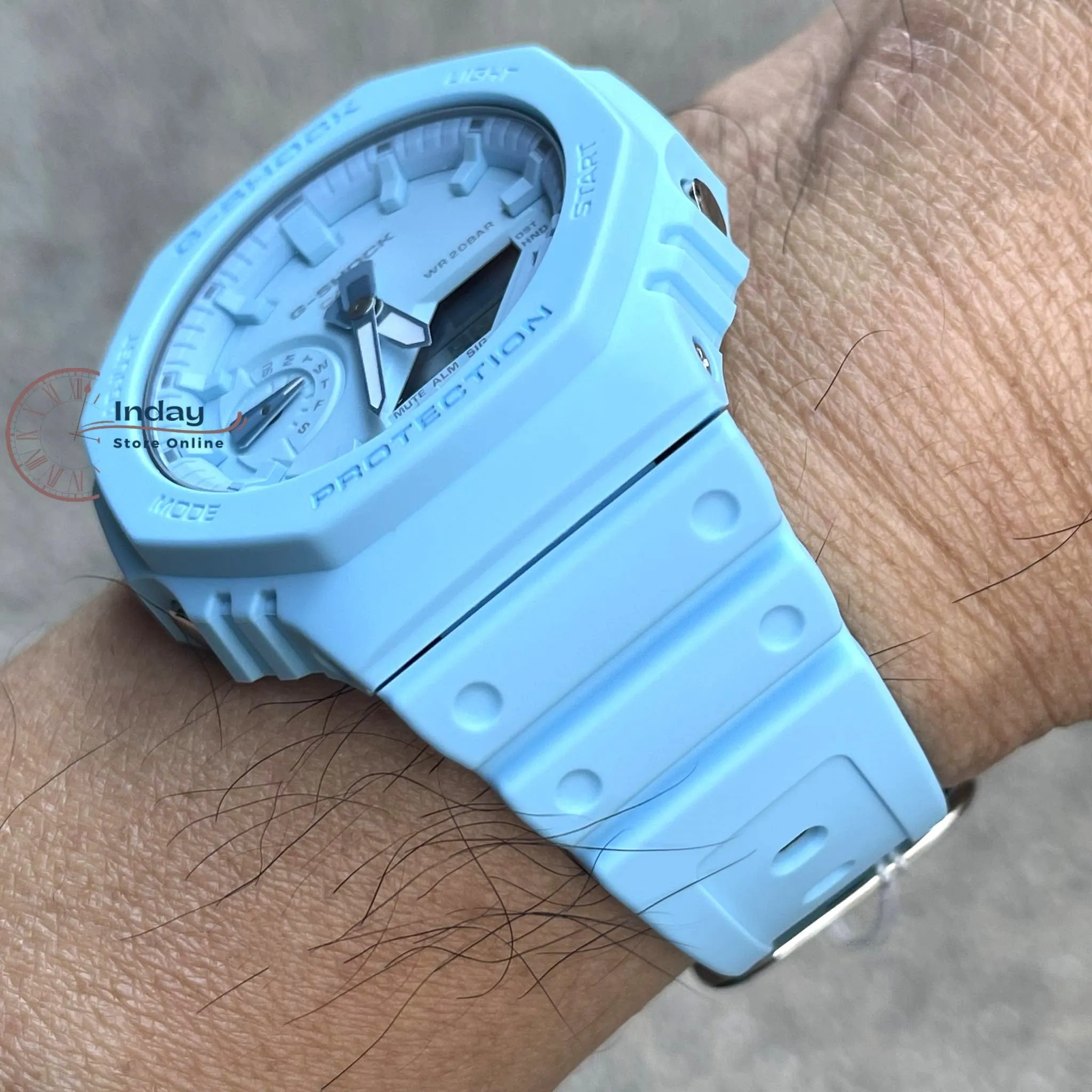 Casio G-Shock Men's Watch GA-2100-2A2 Shock Resistant Carbon Core Guard Structure