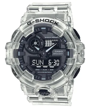 Casio G-Shock Men's Watch GA-700SKE-7A Analog-Digital GA-700 Series Sporty Design Transparent Color