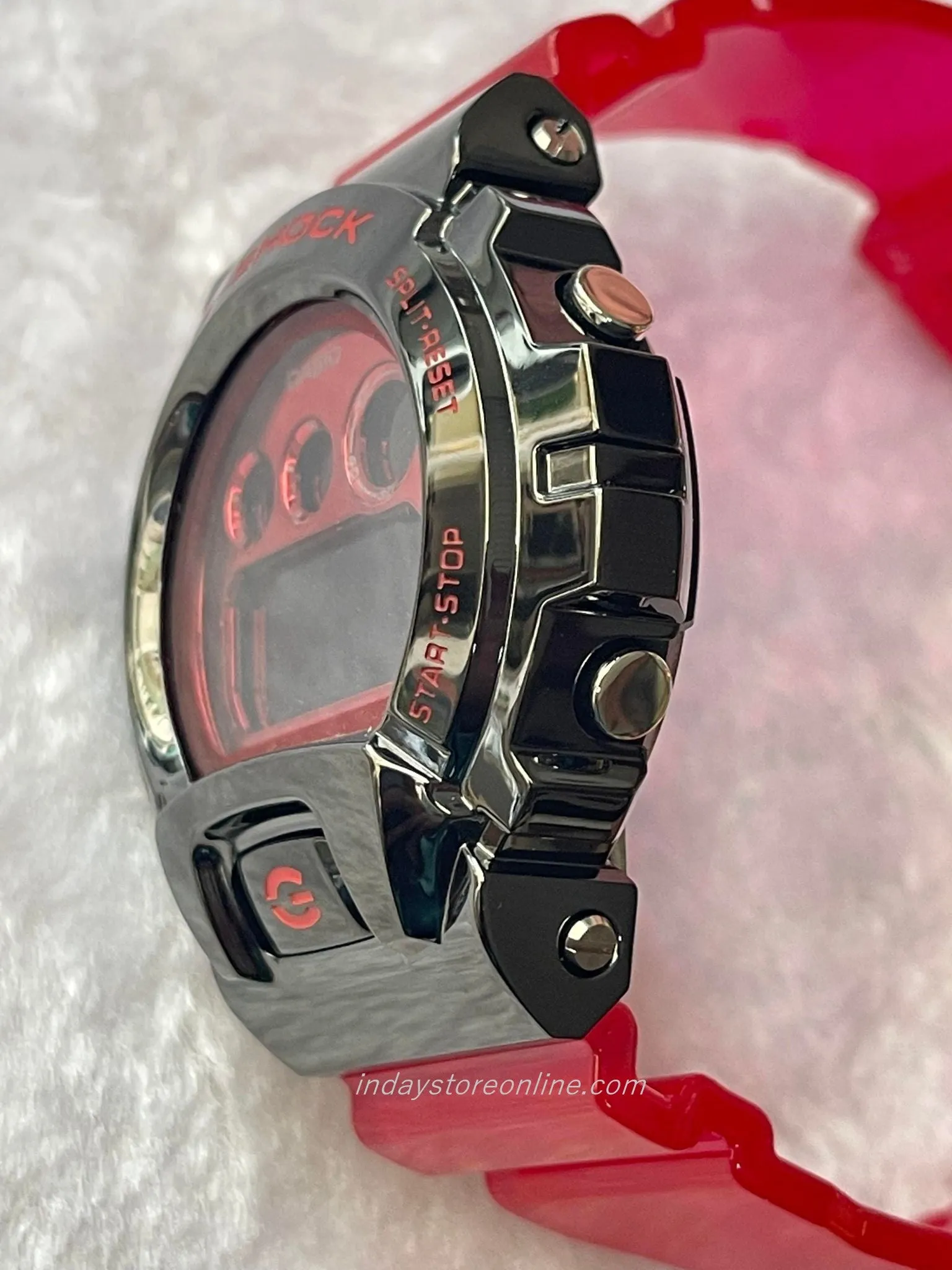 Casio G-Shock Men's Watch GM-6900B-4 Digital 6900 Series Resin Band Shock Resistant Mineral Glass
