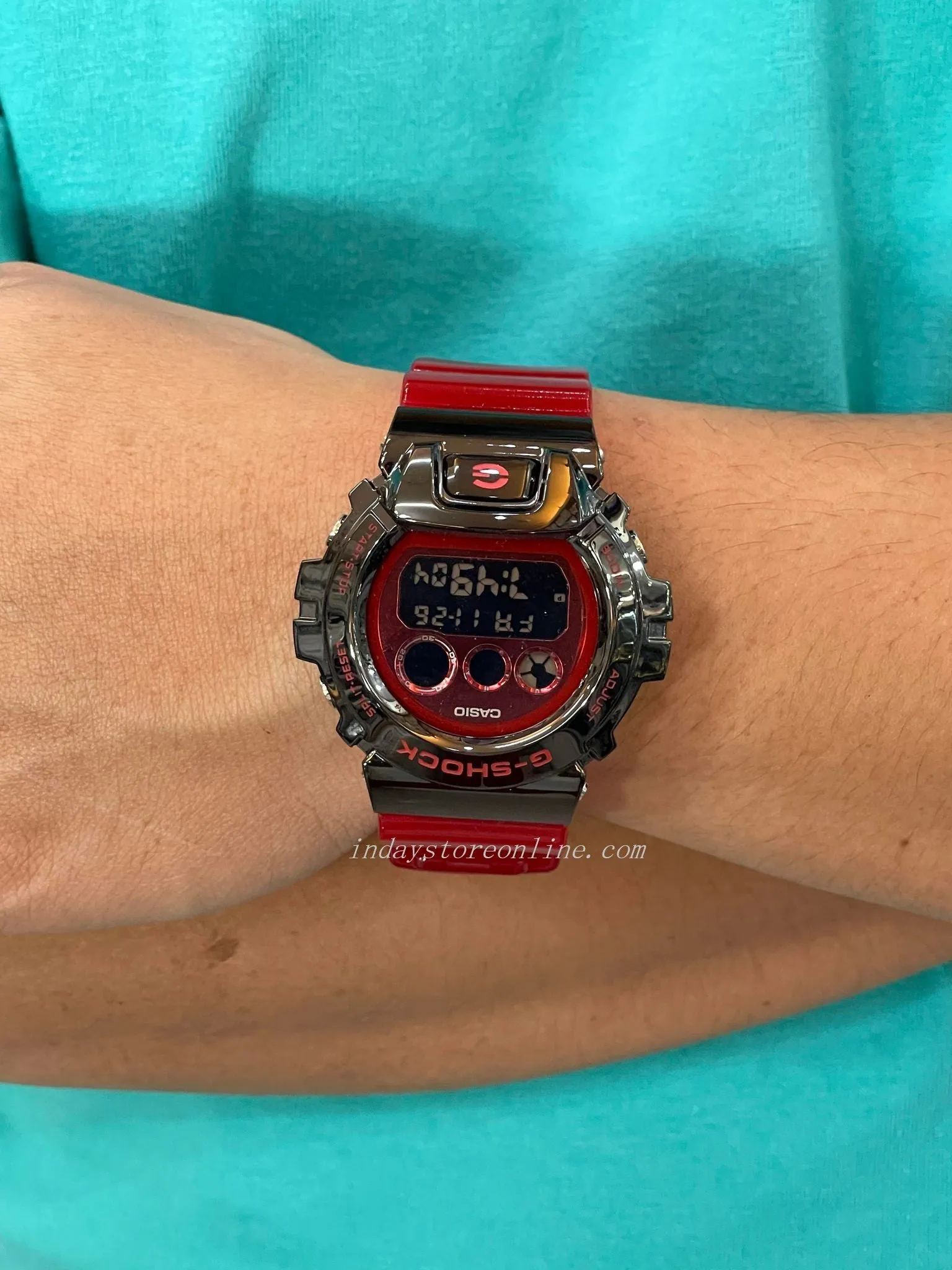 Casio G-Shock Men's Watch GM-6900B-4 Digital 6900 Series Resin Band Shock Resistant Mineral Glass