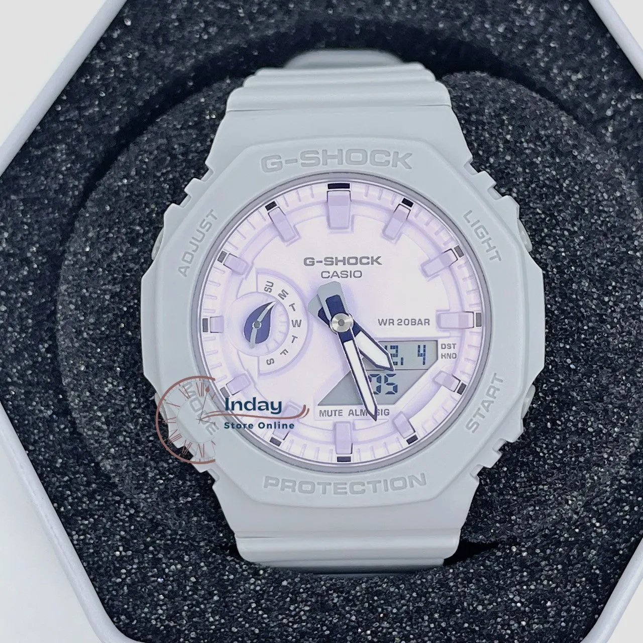 Casio G-Shock Women's Watch GMA-S2100NC-8A Analog-Digital New Arrival Shock Resistant Carbon Core Guard Structure