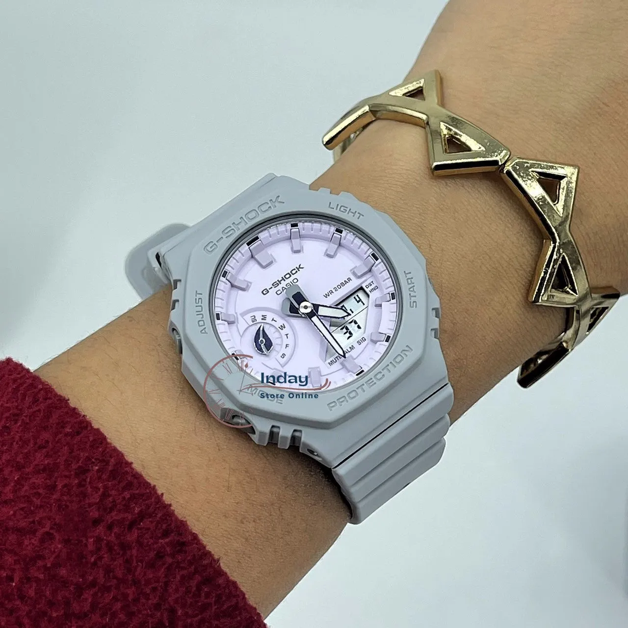 Casio G-Shock Women's Watch GMA-S2100NC-8A Analog-Digital New Arrival Shock Resistant Carbon Core Guard Structure