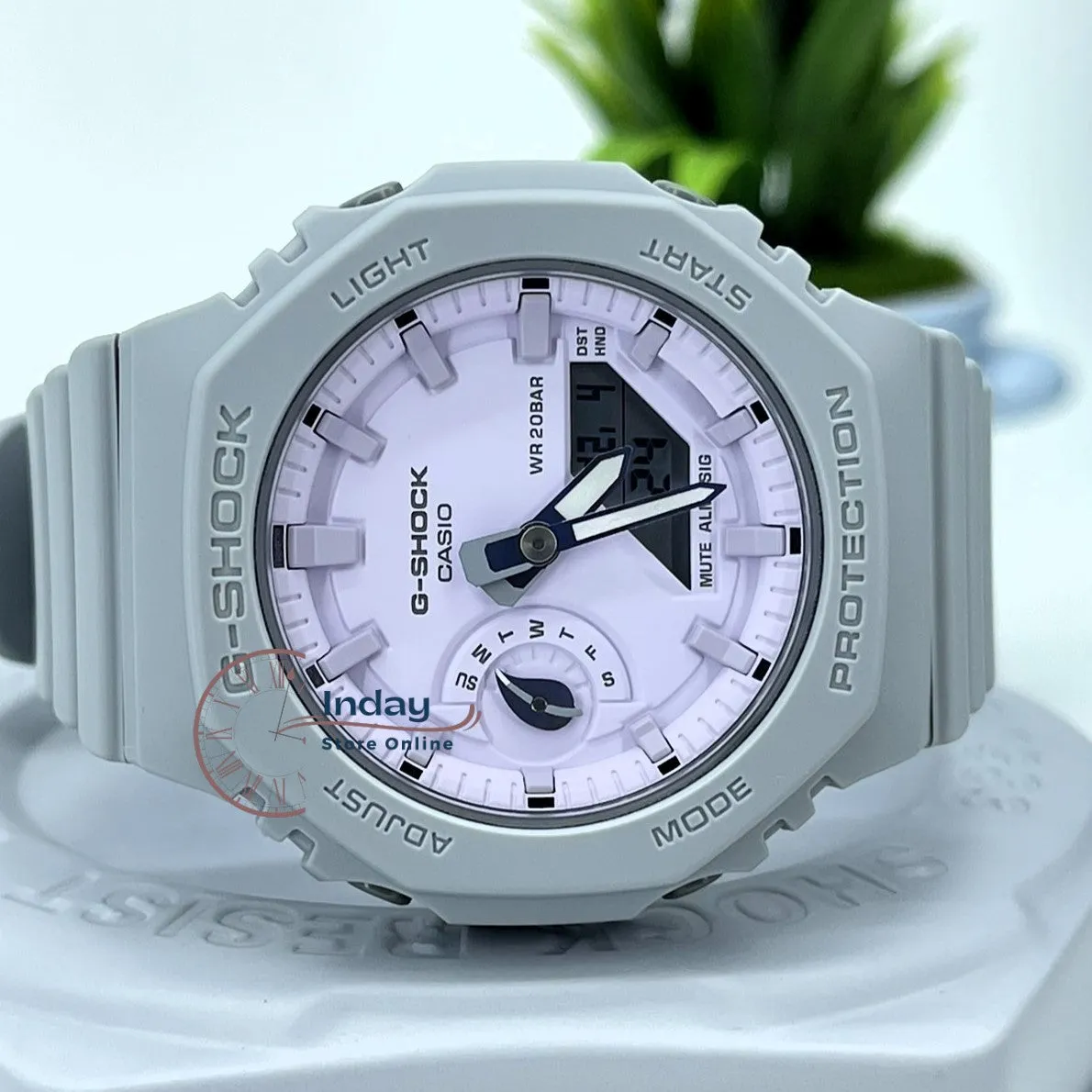 Casio G-Shock Women's Watch GMA-S2100NC-8A Analog-Digital New Arrival Shock Resistant Carbon Core Guard Structure