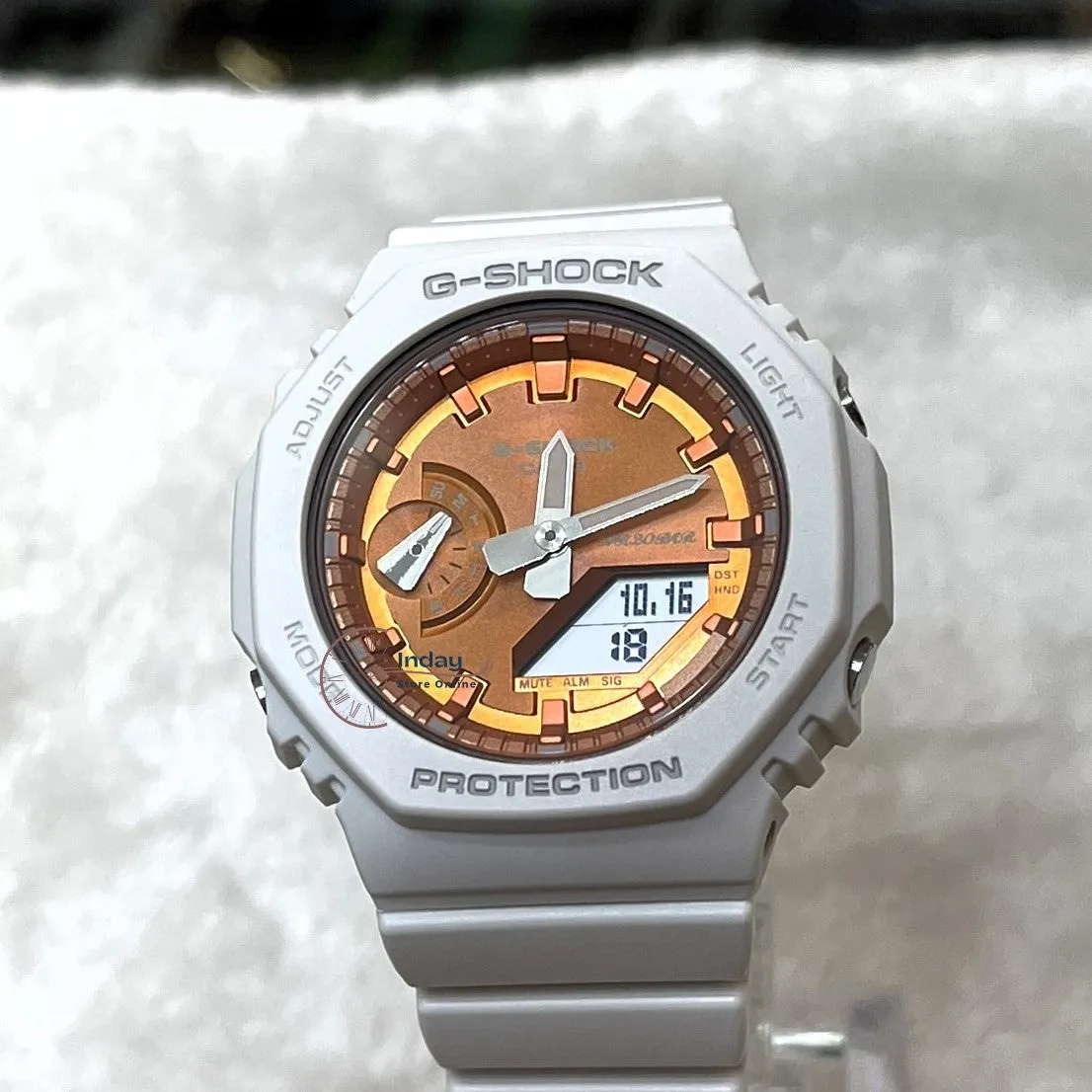 Casio G-Shock Women's Watch GMA-S2100WS-7A Analog-Digital Seasonal Collection 2023 Shock Resistant Carbon Core Guard Structure