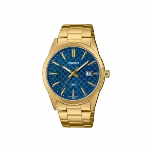 Casio Men's Analog Watch MTP-VD03G-2AUDF Gold Stainless Steel Strap
