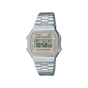 Casio Vintage Unisex Digital Watch A168WA-8AY Silver Stainless Steel Strap