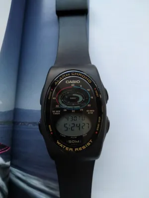 Casio W-90 Module 864 Alarm Chronograph Digital Wristwatch