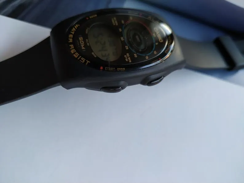Casio W-90 Module 864 Alarm Chronograph Digital Wristwatch
