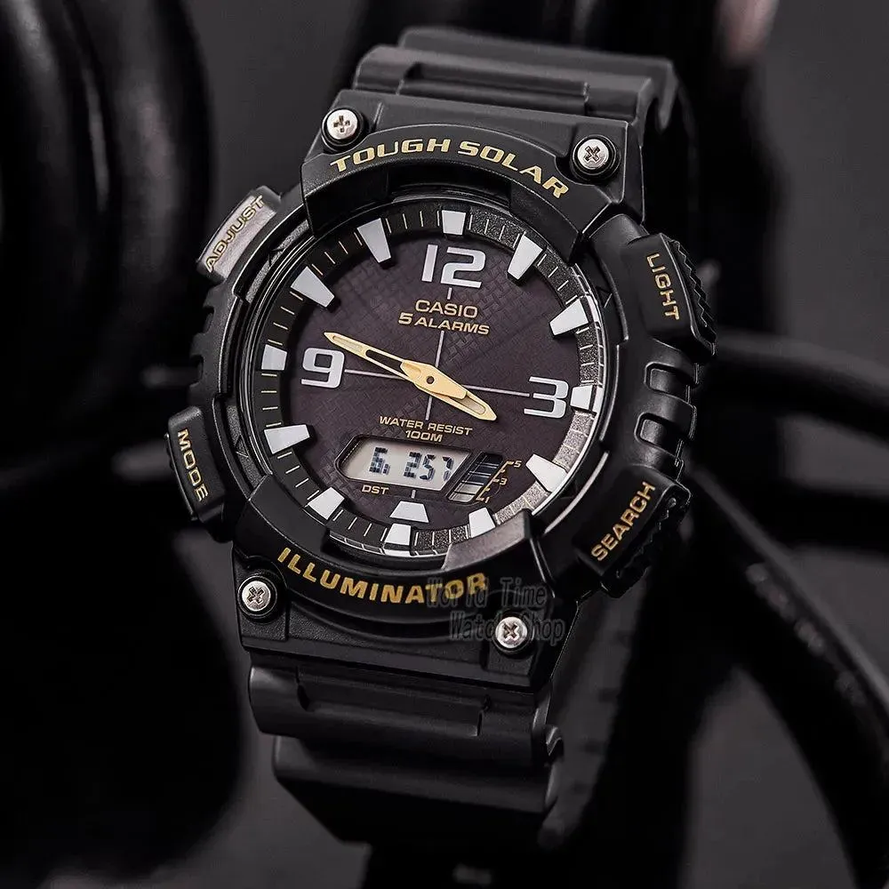 Casio watch for men Solar energy top luxury watch set LED military digital watches sport 100m Waterproof quartz men watch AQS810