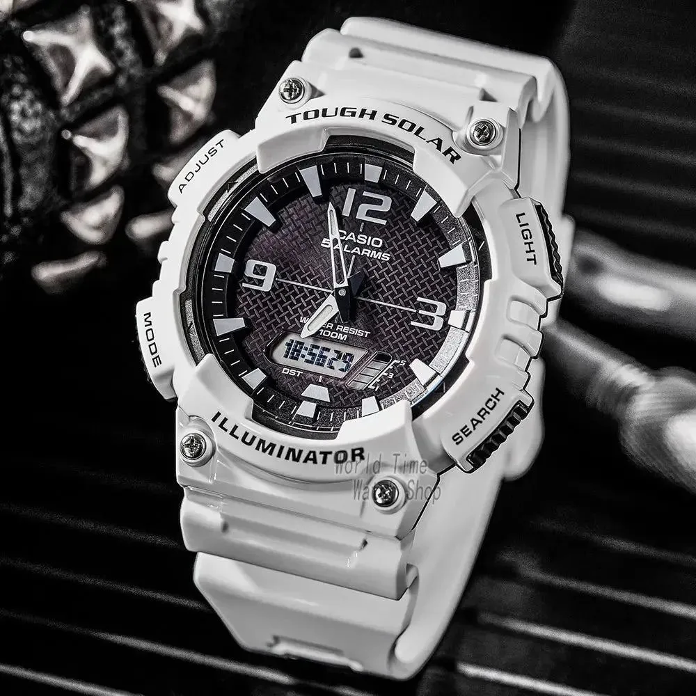 Casio watch for men Solar energy top luxury watch set LED military digital watches sport 100m Waterproof quartz men watch AQS810