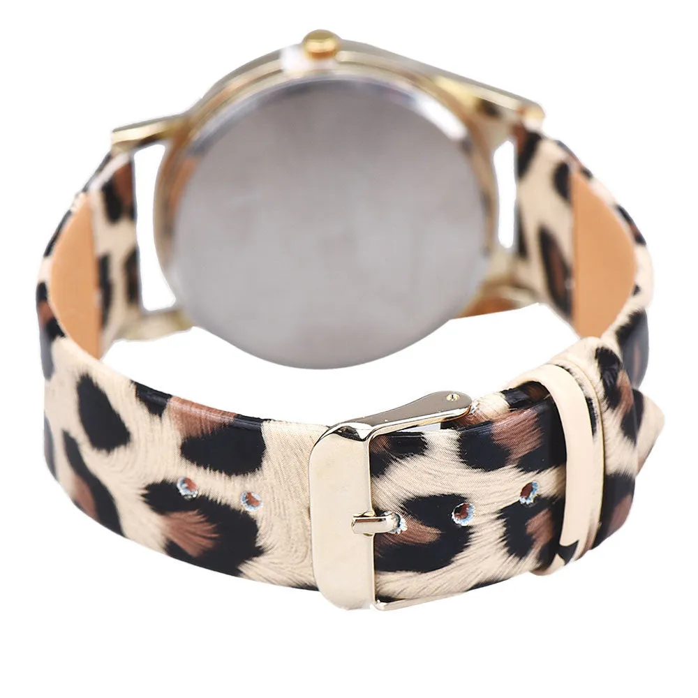 CAT With Glasses Analog Quartz Dial Wrist Watch For Women