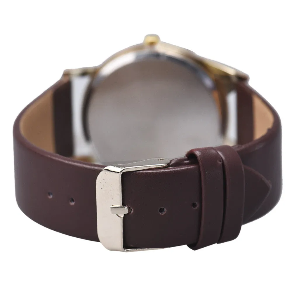 CAT With Glasses Analog Quartz Dial Wrist Watch For Women