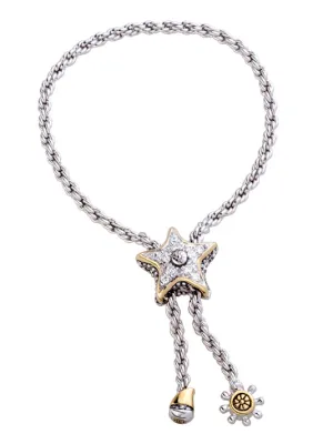 Celebration Pavé Starfish Adjustable Bolo Bracelet