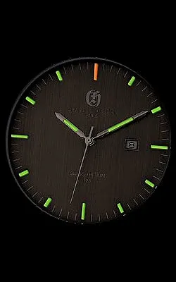 Charles-Hubert Paris Tritium Dress Watch, Dark Gray Dial, Black PVD Steel Case XWA6044