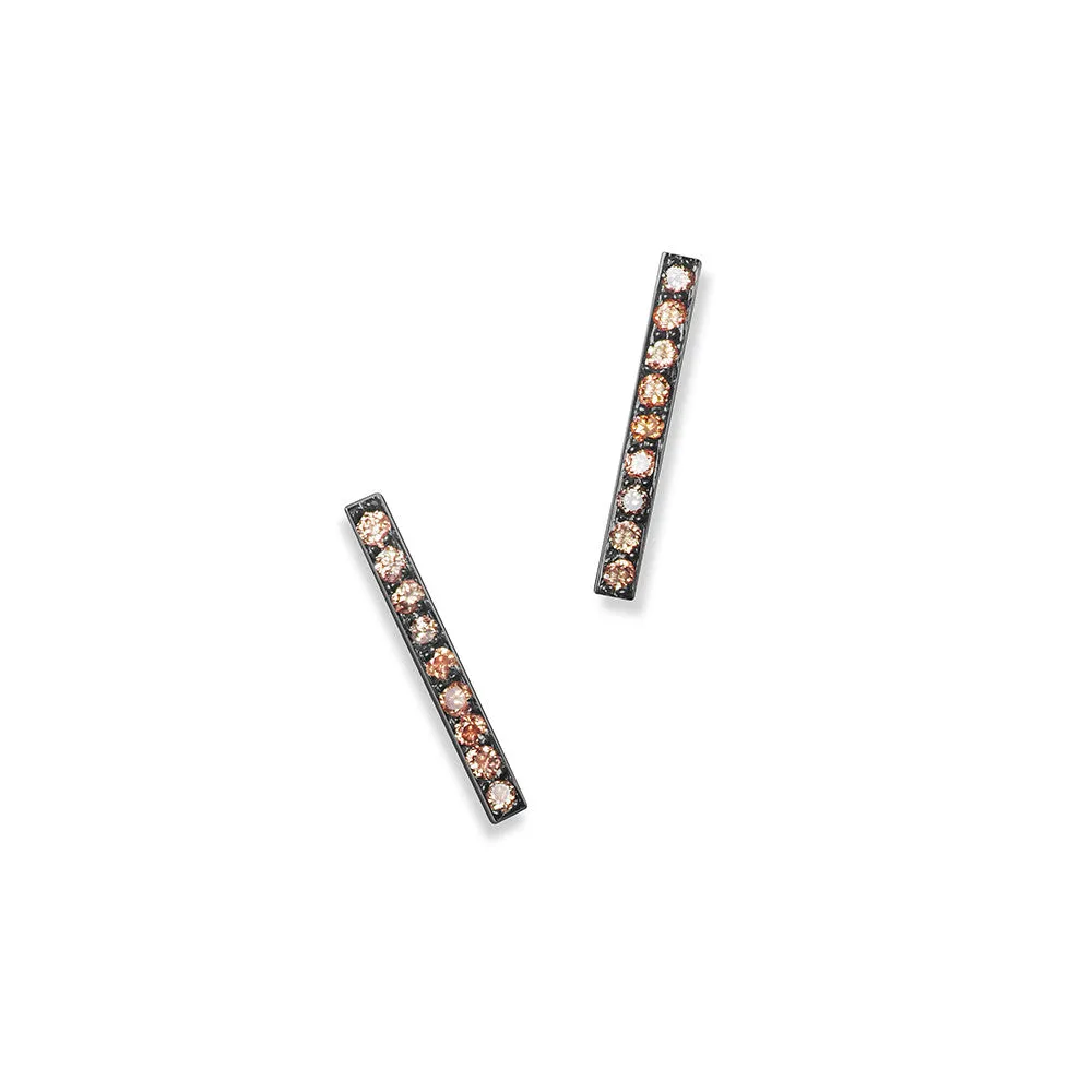 Charlotte Pavé Studs | Champagne Diamonds
