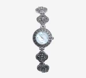 Chico's Rewound Silver Metal Bracelet Quartz Analog Watch