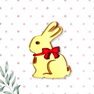 Chocolate bunny - mini 🐰 - brooch