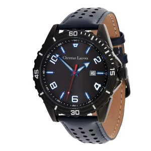 CHRISTIAN LACROIX LMD489N - Date watch Sol Navy & Black