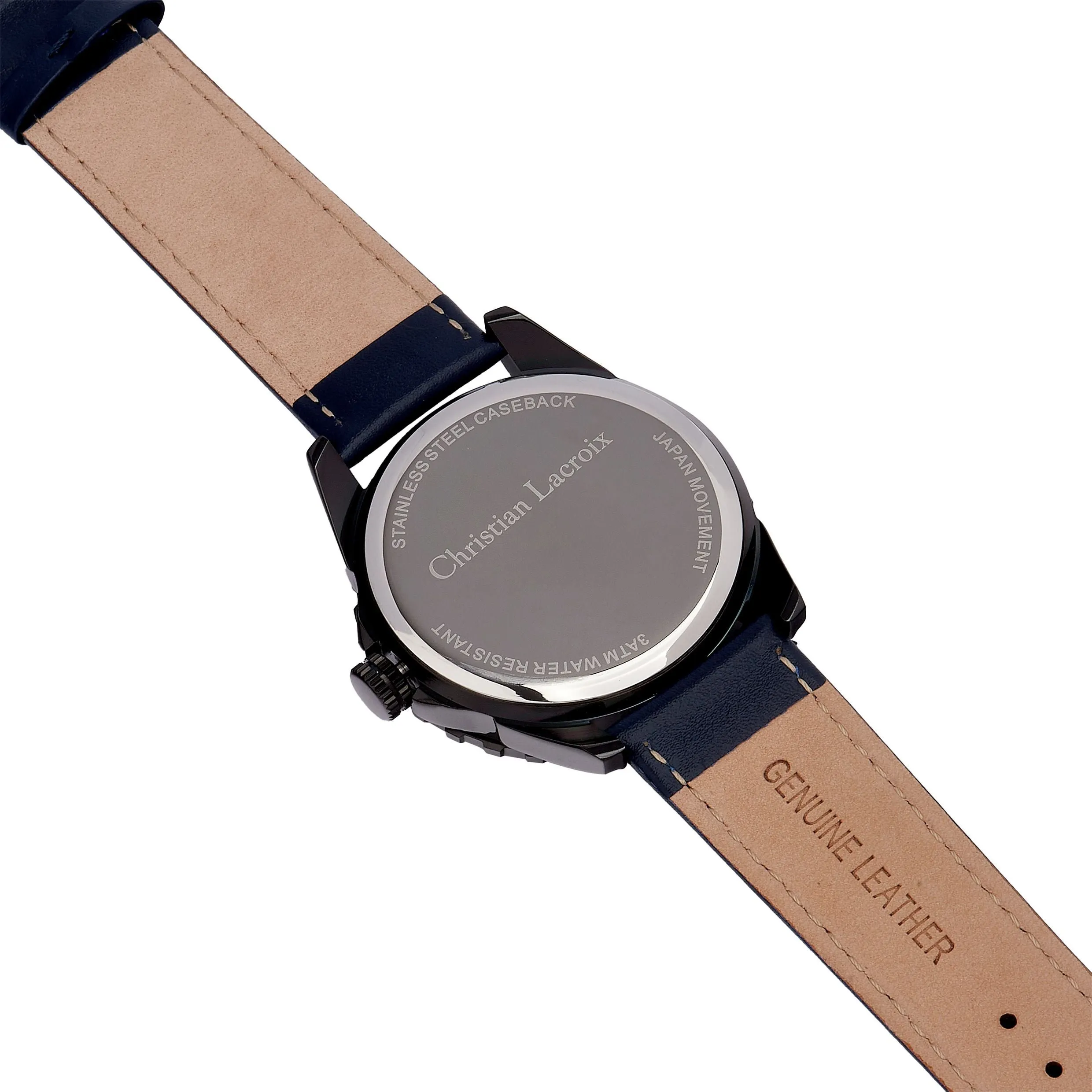 CHRISTIAN LACROIX LMD489N - Date watch Sol Navy & Black