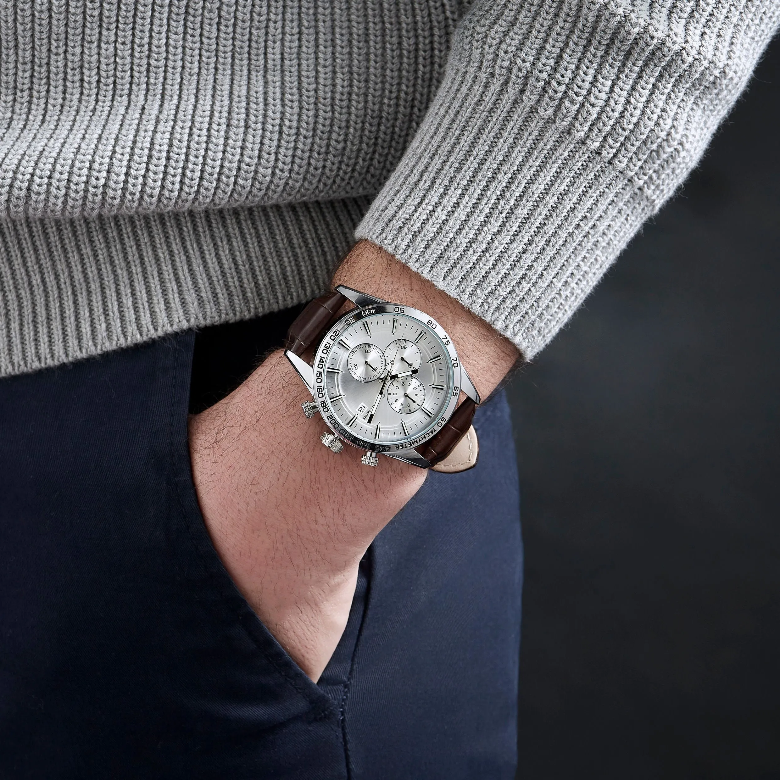 CHRISTIAN LACROIX LMK447Y - Chronograph Tempus Brown / Silver