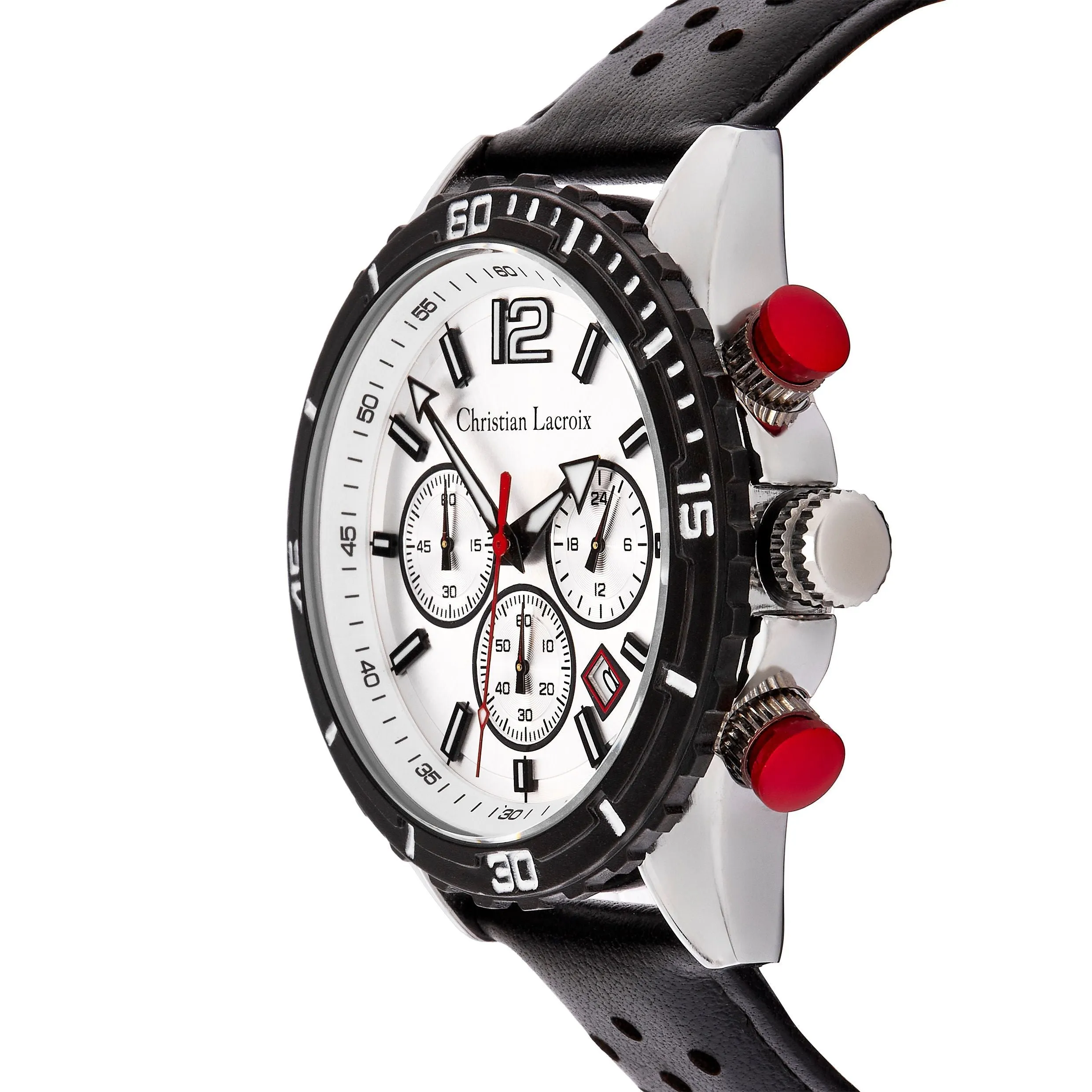 CHRISTIAN LACROIX LMK489A - Chronograph Sol Black & Chrome