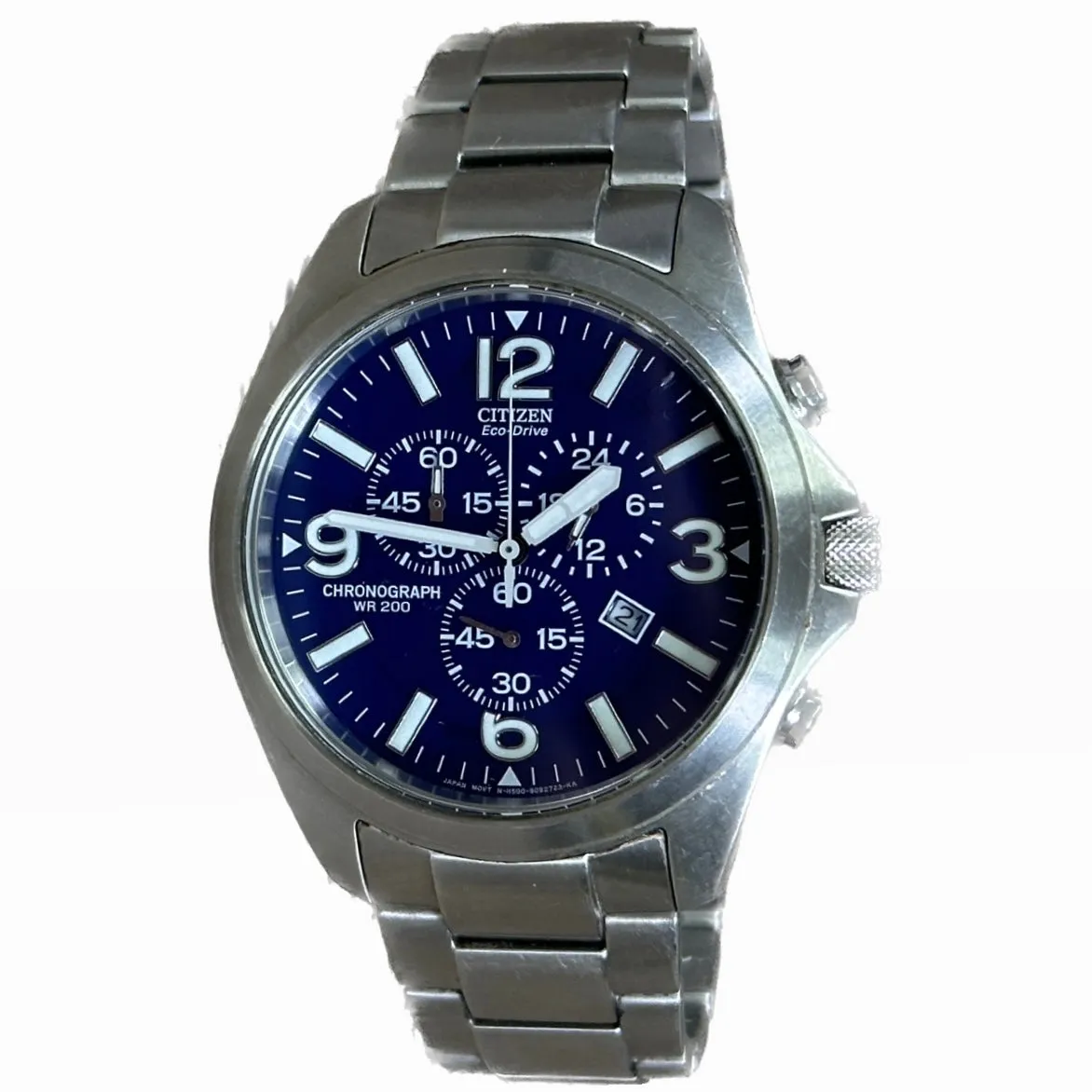 Citizen Eco-Drive Exclusive Chronograph AT0870-53L - SS Blue Dial