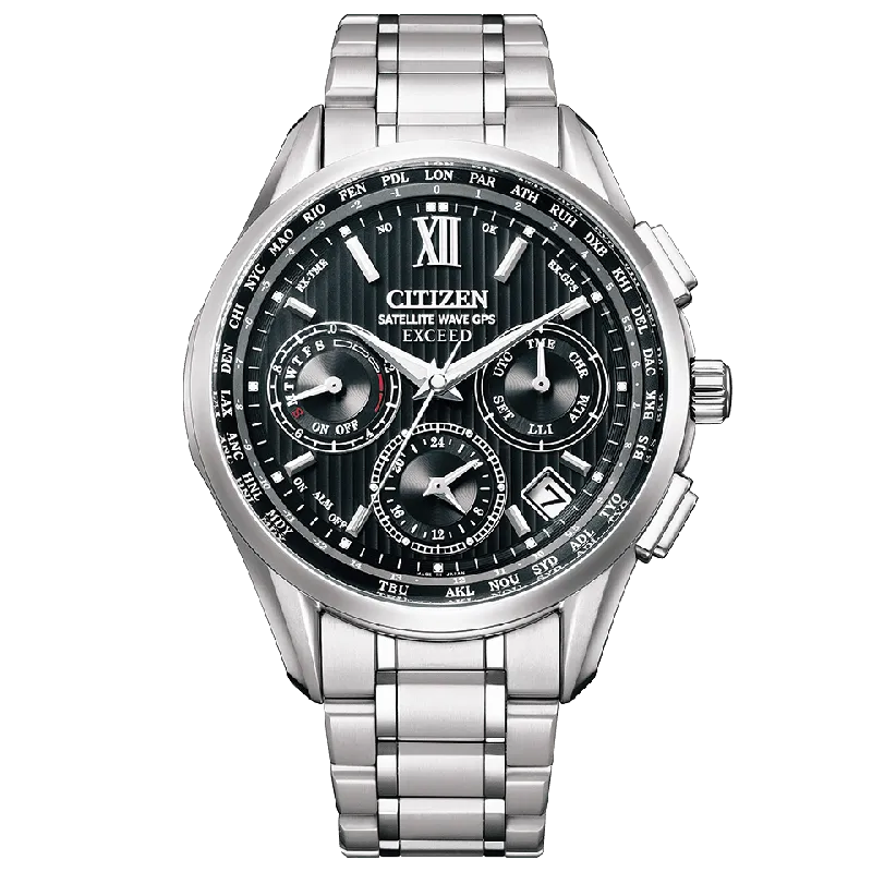 CITIZEN Exceed  CC4030-58E eco-drive GPS Super Titanium watch
