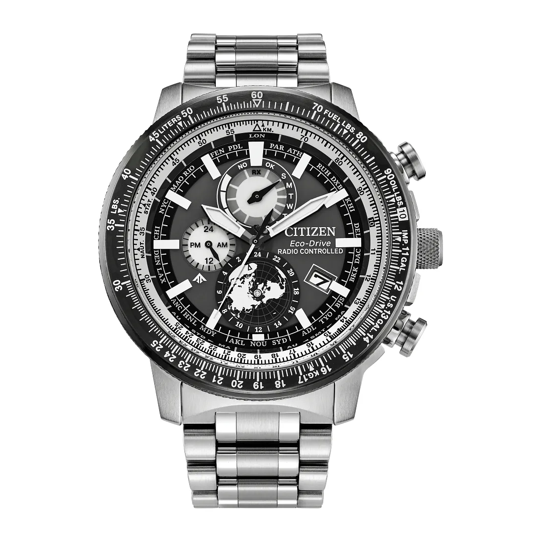 Citizen Promaster Geo Trekker Mens Eco Drive Chronograph Watch
