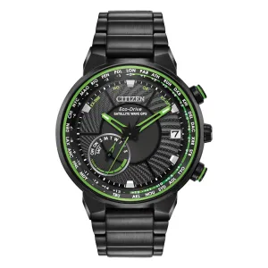 Citizen Satellite Wave GPS Freedom Mens Eco Drive Black Tone Watch