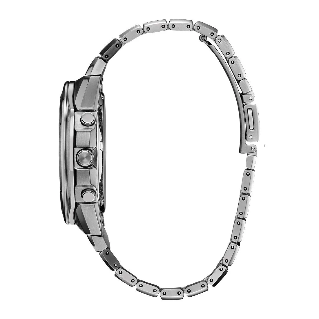Citizen Super Titanium Armor Mens Eco Drive Chronograph Black Dial Watch