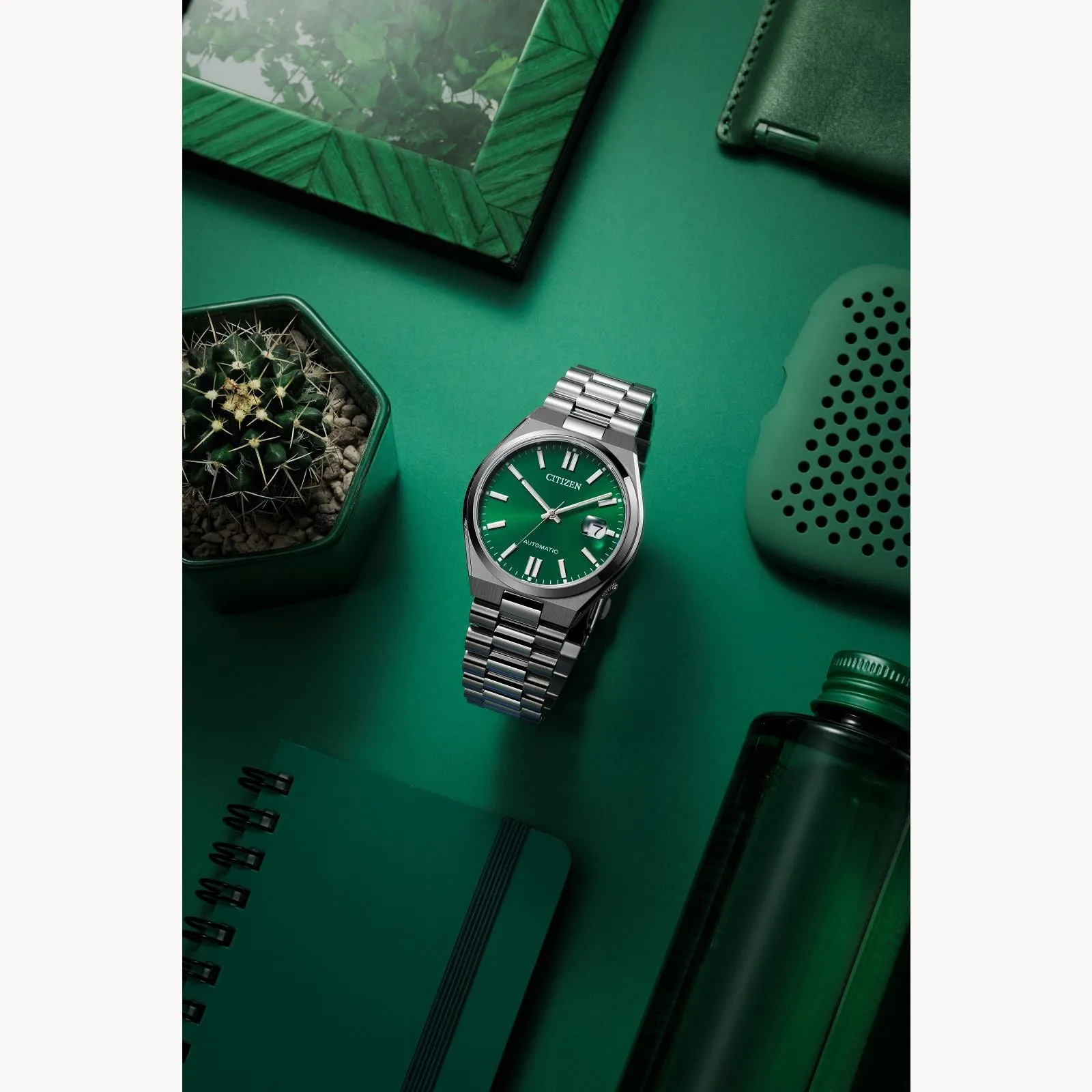 Citizen Tsuyosa Sport Automatic Mens Stainless Steel Green Dial Watch