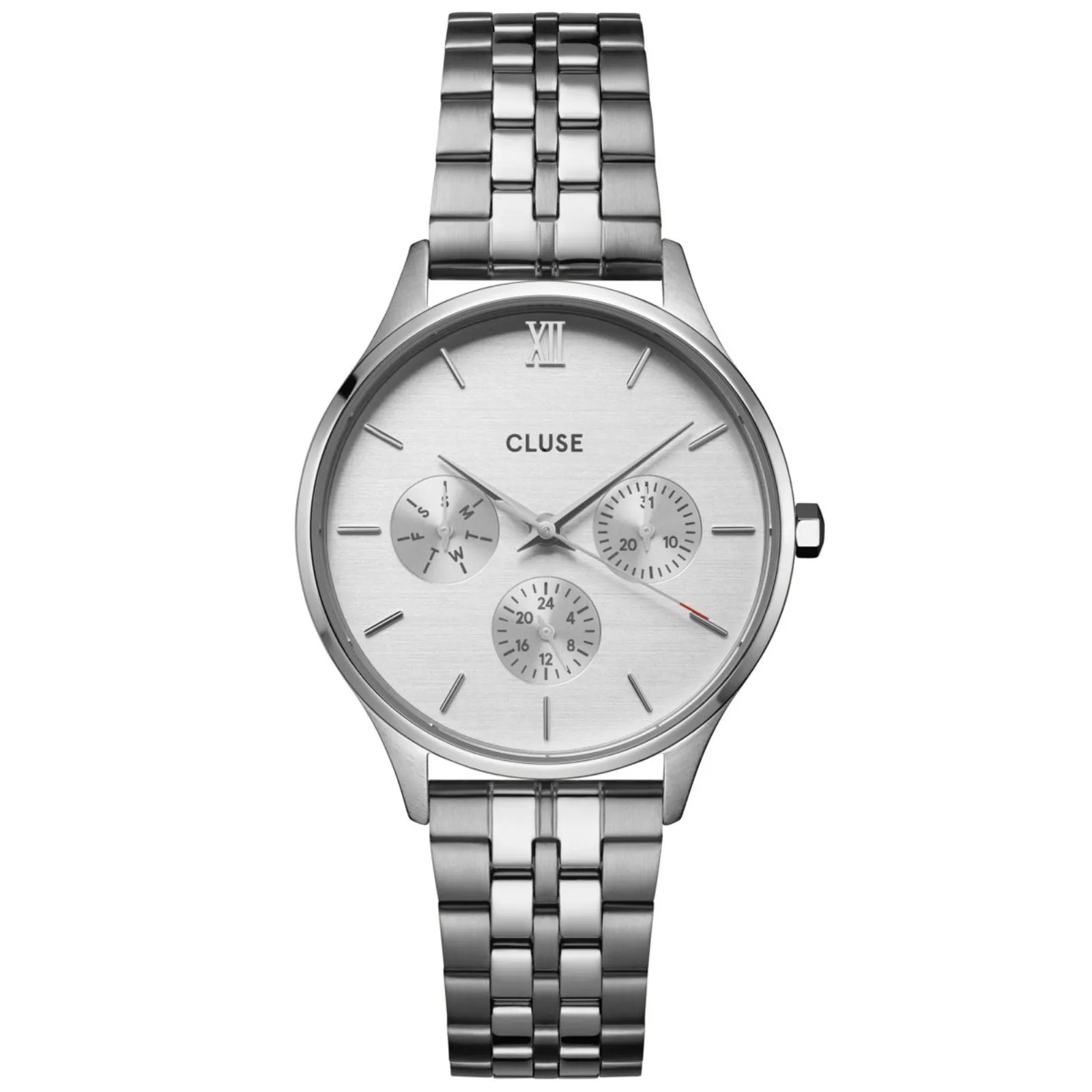 Cluse Minuit Multifunction Silver Watch