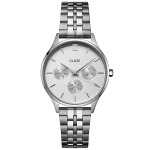 Cluse Minuit Multifunction Silver Watch