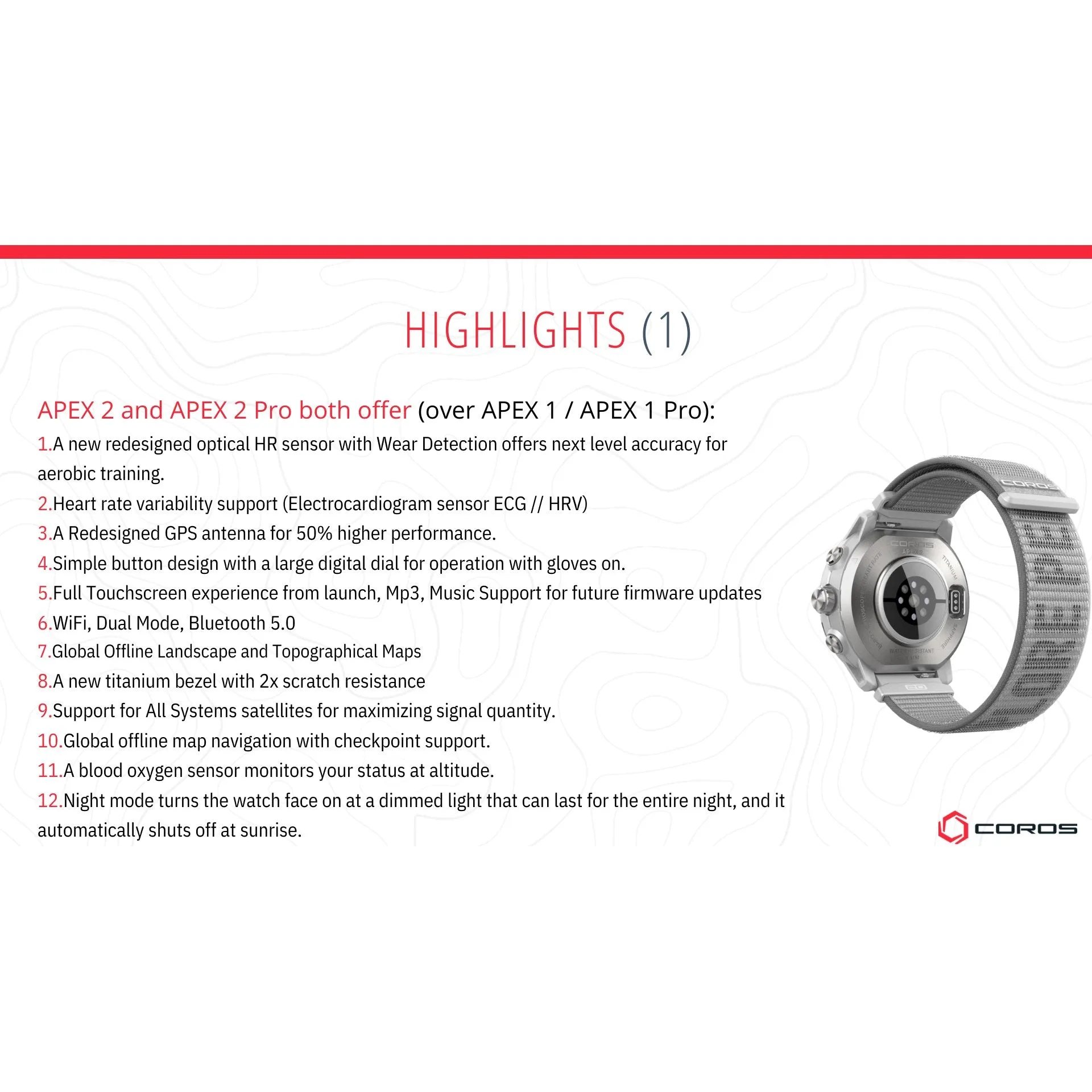 Coros - Apex 2 Pro Outdoor Watch