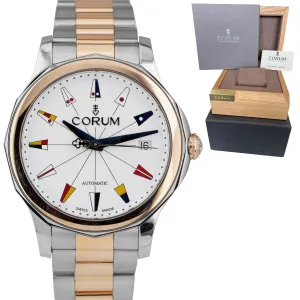 Corum Admiral Legend 38 Automatic 18K Rose Gold Steel Watch 082.200.24/V200 AA14