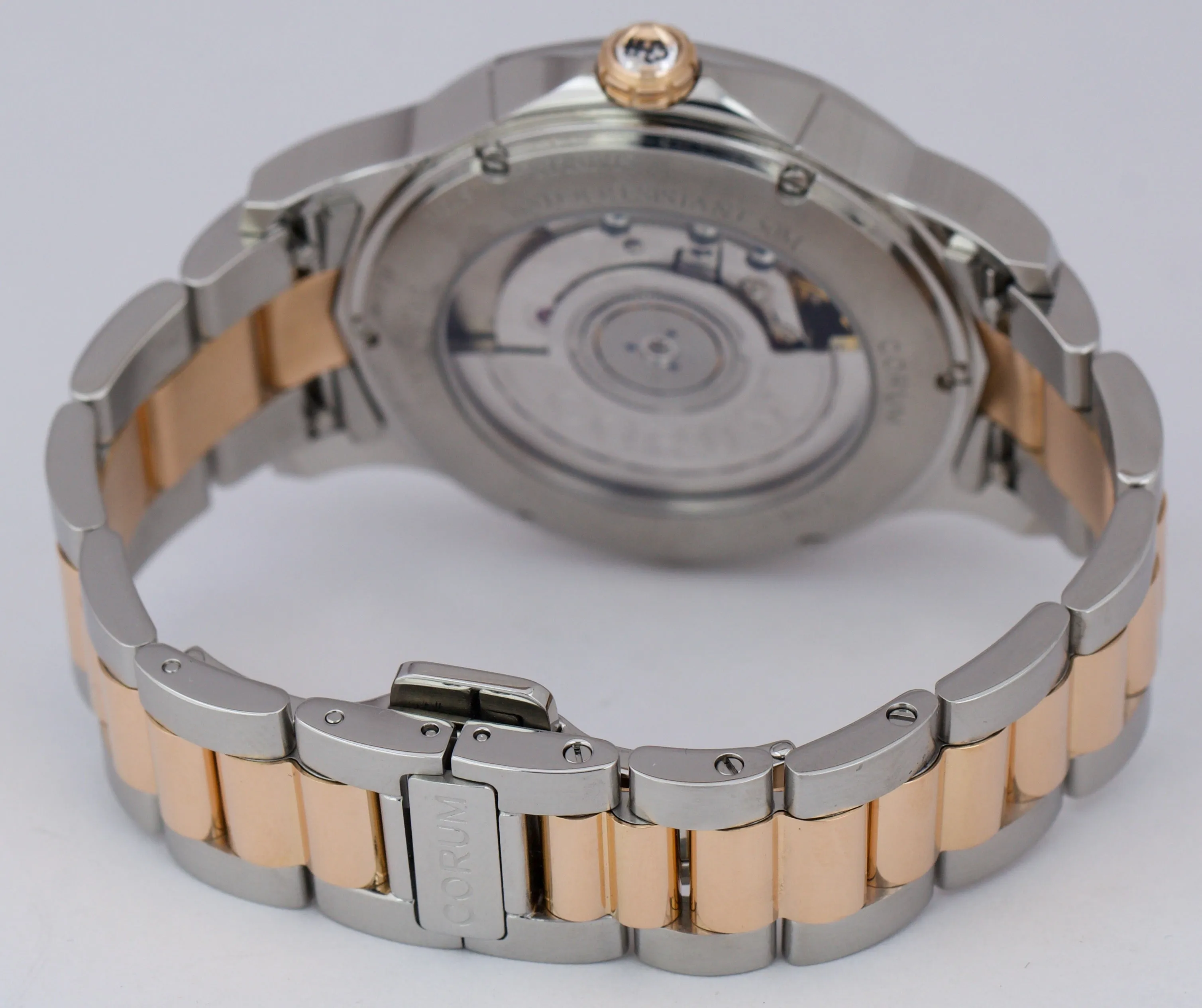 Corum Admiral Legend 38 Automatic 18K Rose Gold Steel Watch 082.200.24/V200 AA14
