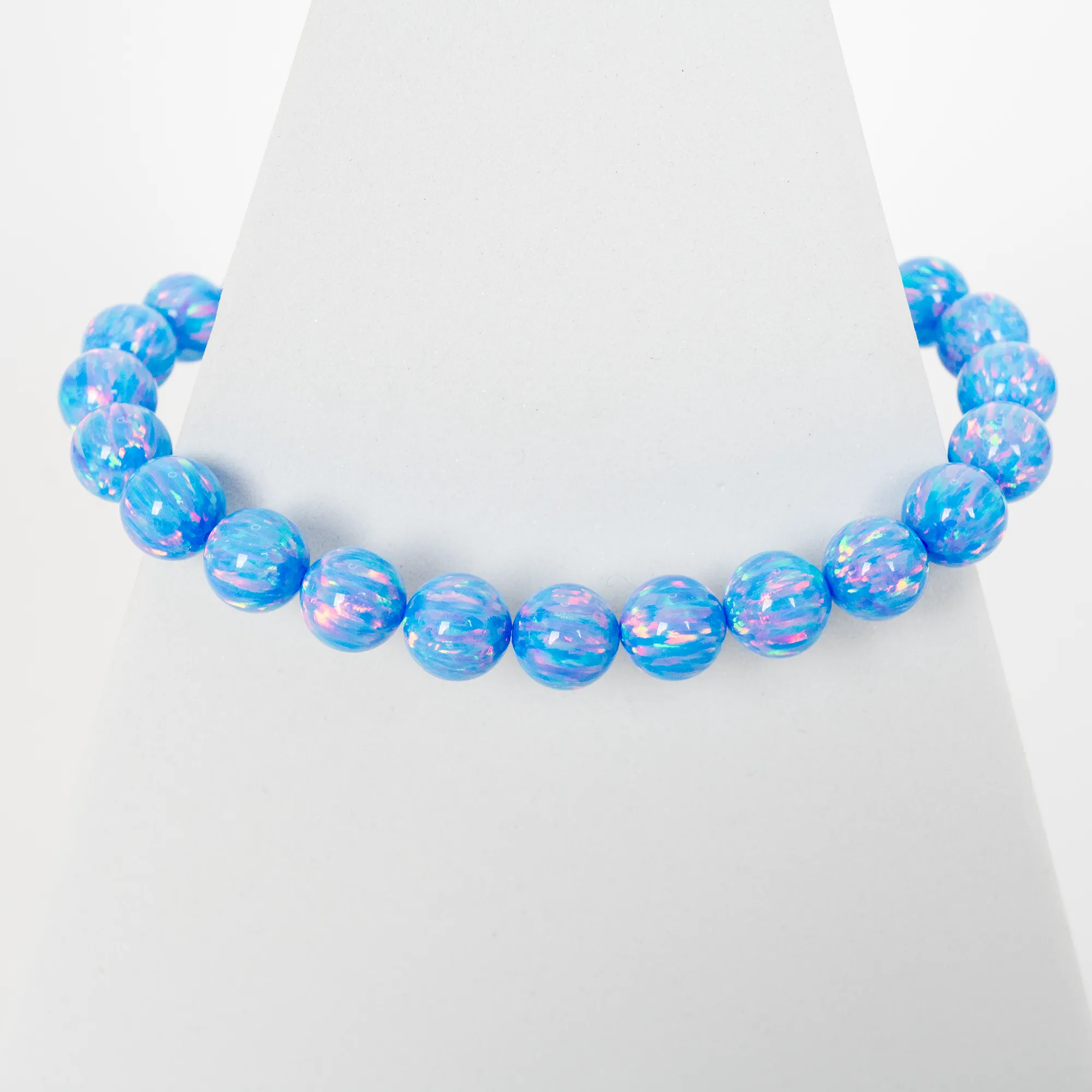 Cotton Candy Opal Beaded Bracelet