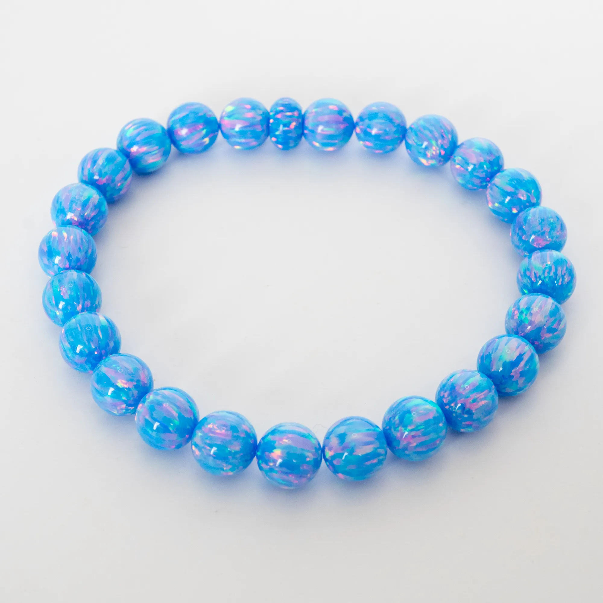 Cotton Candy Opal Beaded Bracelet