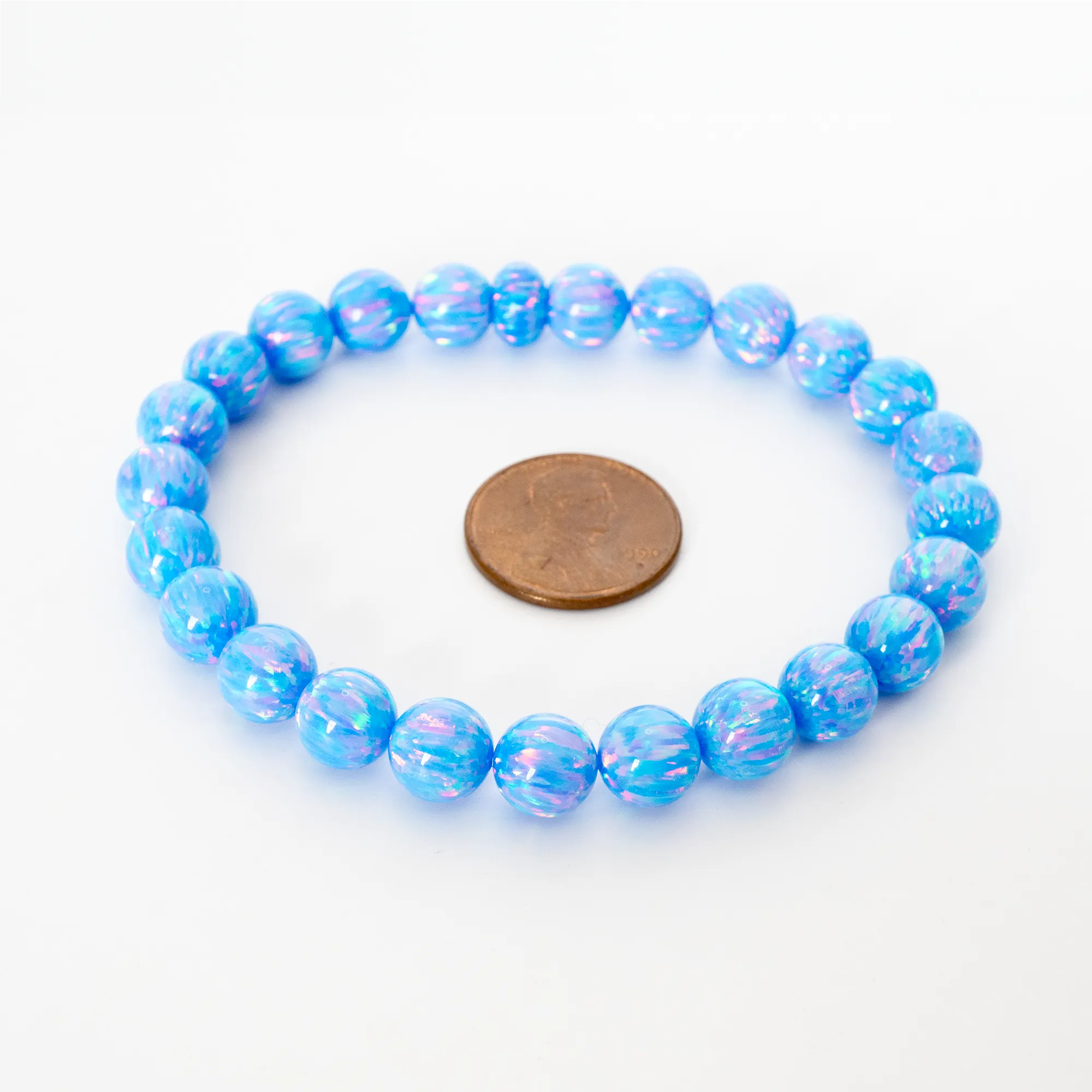 Cotton Candy Opal Beaded Bracelet