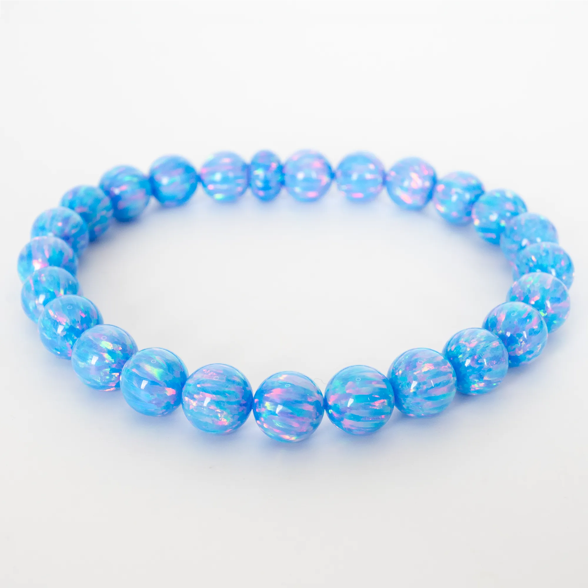 Cotton Candy Opal Beaded Bracelet