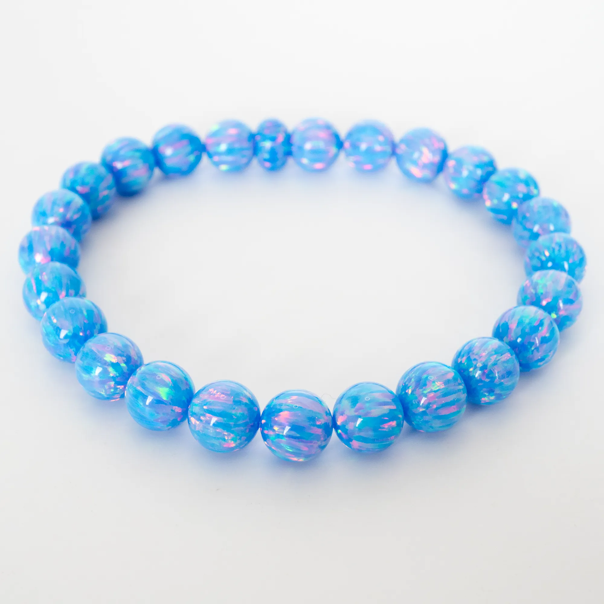 Cotton Candy Opal Beaded Bracelet